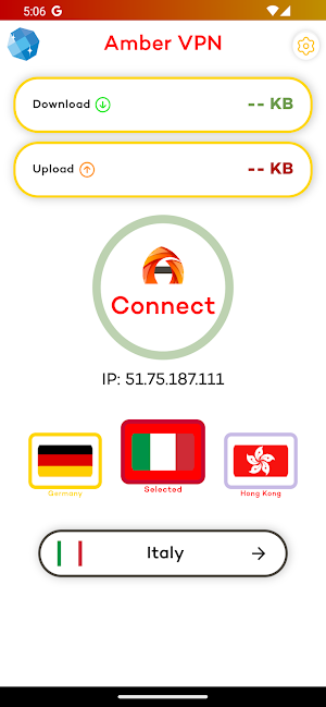 Amber VPN: Sunset Surf Safe Screenshot 1