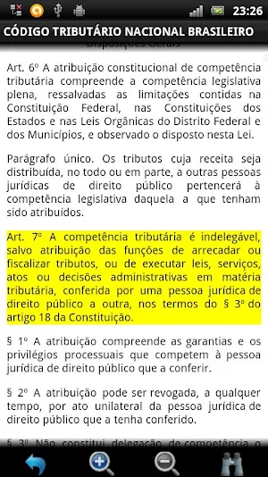 Código Tributário Brasileiro Screenshot 2