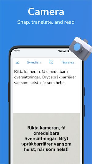 Tigrinya-Swedish translator Screenshot 1