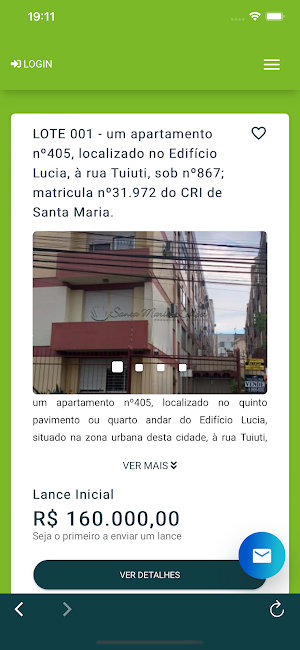Santa Maria Leilões Screenshot 2