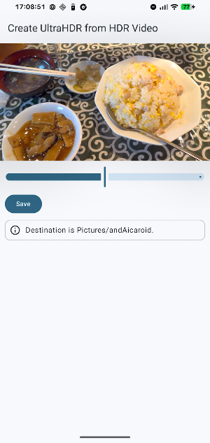andAicaroid - UltraHDR tools Screenshot 1