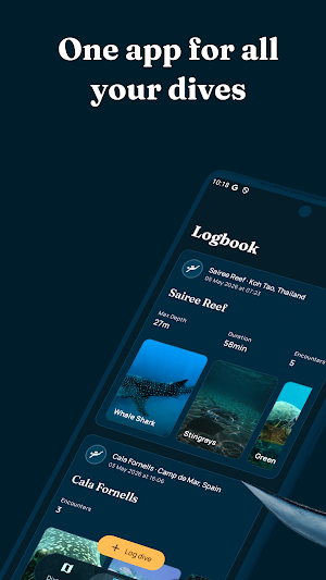 Into the Blue: Scuba Dive Log Screenshot 0
