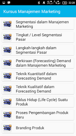 Kursus Manajemen Marketing Screenshot 1