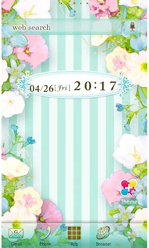 Pastel Flower Wallpaper Theme Screenshot 0