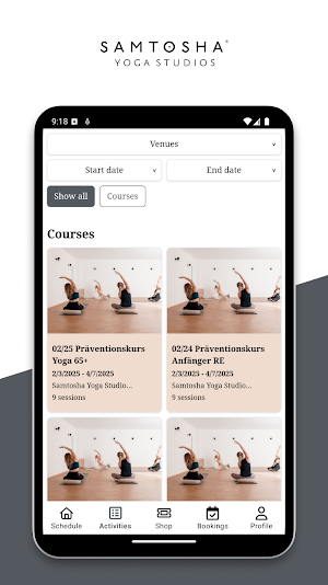Samtosha Yoga Studios Screenshot 1