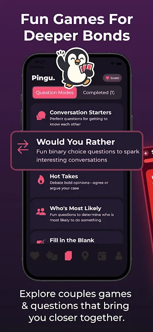 Couple Questions Games - Pingu Screenshot 0