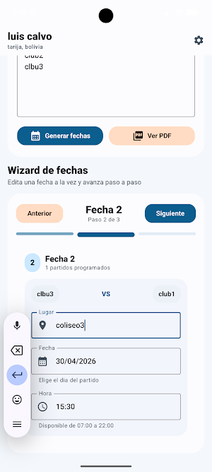 Fixture Facilito Screenshot 2