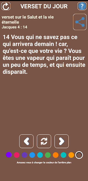 Verset biblique du jour Screenshot 2
