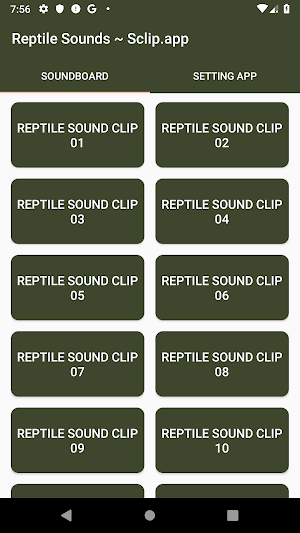 Reptile Sound Collections ~ Sclip.app Screenshot 0