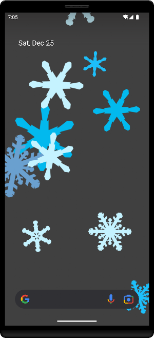 Snowflakes Live Wallpaper Screenshot 3