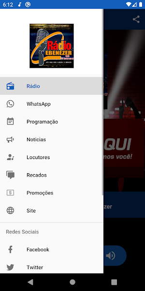 Rádio Web Ebenezer Screenshot 1