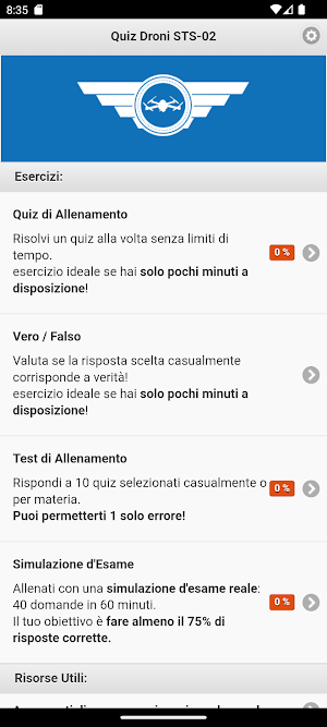Quiz STS-02 Droni Screenshot 0