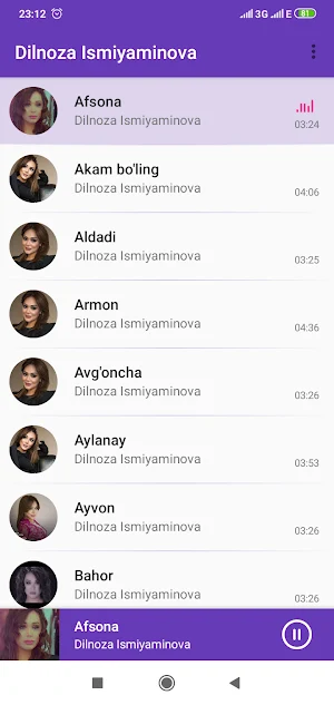 Dilnoza Ismiyaminova qo'shiqlari Mp3 Screenshot 2