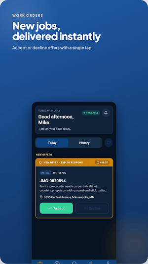 Service Work Hub Screenshot 2