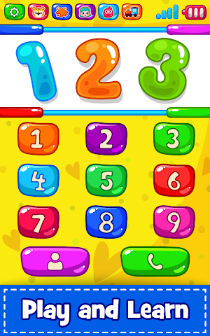 Baby Phone for toddlers - Numbers, Animals & Music Screenshot 1