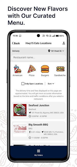 Hwy15 Eats Screenshot 1