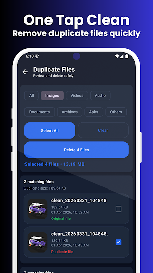 Duplicate File Remover–Cleaner Screenshot 2