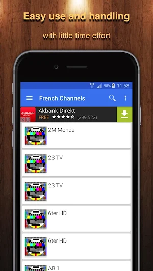TV France Channel Data Screenshot 1