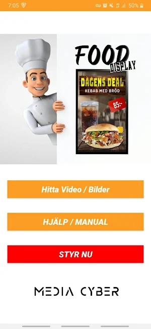 Food Display Screenshot 0