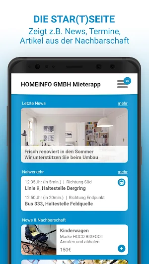 HOMEINFO MieterApp Screenshot 2
