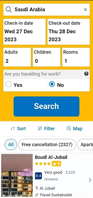 Saudi Hotels - فنادق السعودية Screenshot 1
