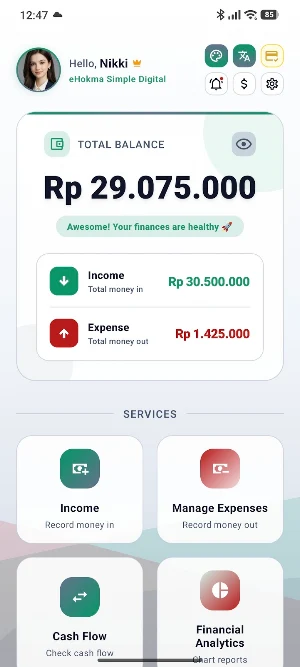 eHokma: Finance & Expense Screenshot 0