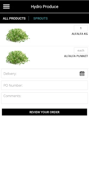 Hydro Produce Screenshot 2