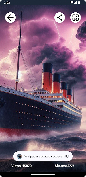 Titanic Sinking Wallpapers Screenshot 1
