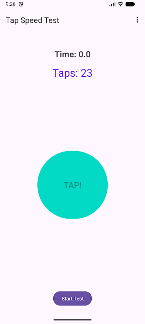 Tap Speed Test Screenshot 0