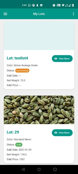 Cardamom Auction Screenshot 1