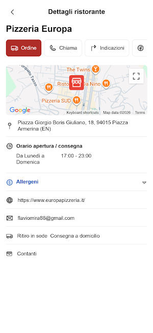 Pizzeria Europa Screenshot 2