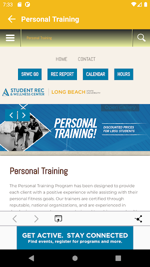 CSULB SRWC GO Screenshot 1