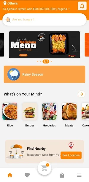 Foodies: Online Food Delivery Screenshot 0