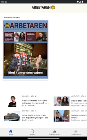 Arbetaren Screenshot 2