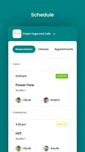 Praxis Yoga & Cafe Screenshot 2