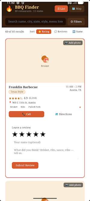 PitQuest – BBQ Finder Screenshot 2
