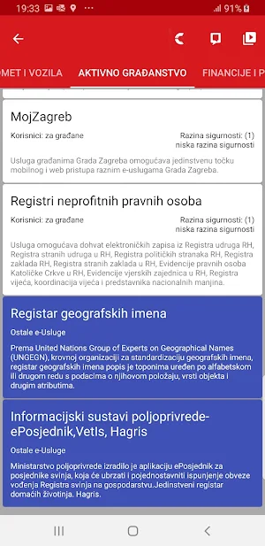 Pomoćnik za sustav e građani Screenshot 2