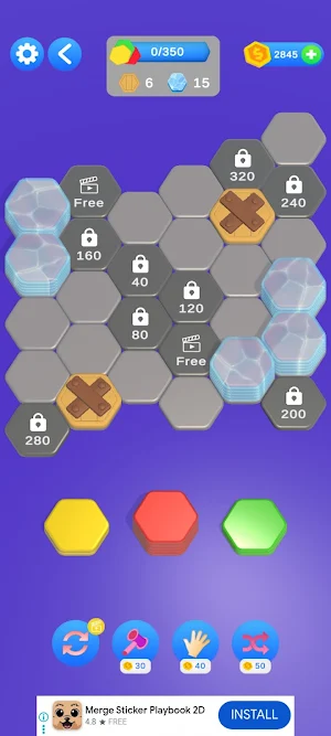 Hexa Stack Hexagon Puzzle Game Screenshot 2