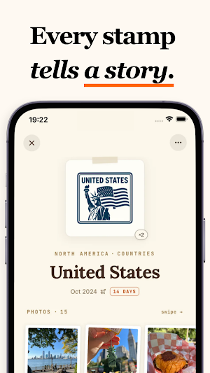 Stampie: Travel Tracker & Map Screenshot 2