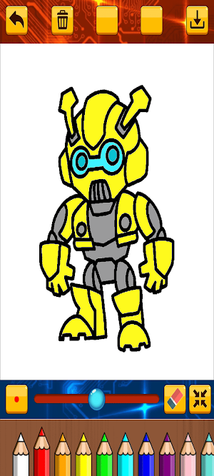 Robot Coloring Screenshot 3