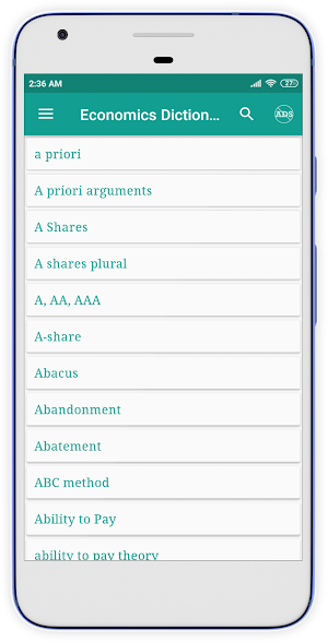 Economics Dictionary Screenshot 0