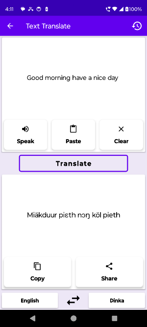 English To Dinka Translator Screenshot 1
