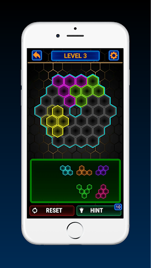 Glow Block! Hexa Puzzle Inlay Screenshot 2