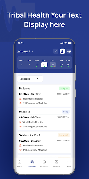 Tribal Health Scheduler Screenshot 2