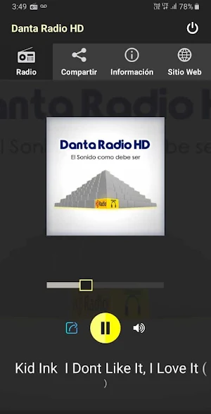 Danta Radio HD - El Sonido como debe ser Screenshot 1
