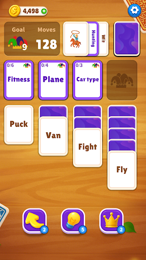 Words Klondike : Associations Screenshot 1