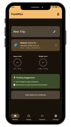TravelPacker Screenshot 0