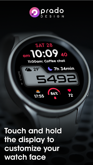 PRADO 73 Digital Watch Face Screenshot 2