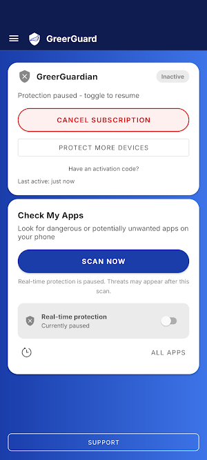 GreerGuard Phone – Anti-Popup Screenshot 1