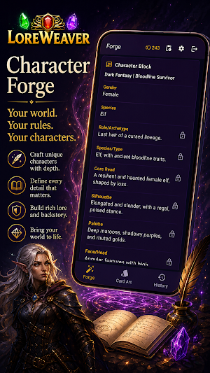 LoreWeaver Screenshot 1